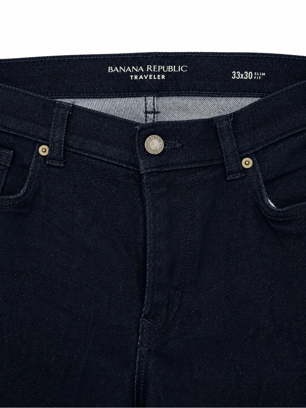 Banana Republic Traveler Slim Fit Dark Wash Jeans Men’s 33x30 Stretch Denim